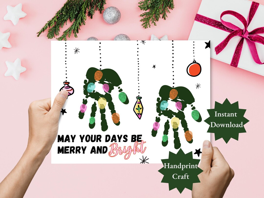 Christmas Handprint Craft, Handprint Art, Daycare Activity, Preschool ...