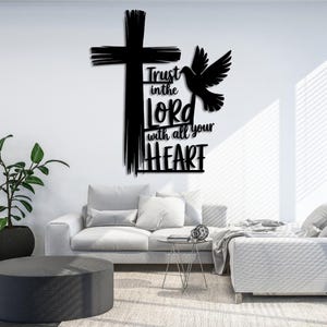 Christian SVG, DXF, EPS, png, ai files, | Bible Verse Cross Dove Cut File | Religious Faith Cricut Design, laser cut, 2d Cnc file