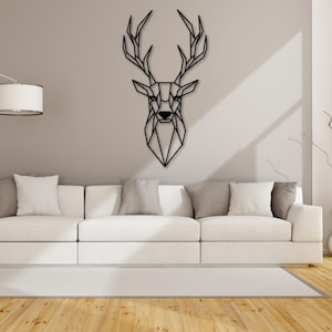 Deer DXF, AI, EPS, Svg, Png Files | Deer Head Wall Art | Cut File for cnc, Plasma, Laser, Glowforge, Cricut