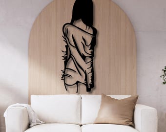 Woman art SVG, DXF, EPS, Png, Ai Files, Woman silhouette 2d Cnc, Metal, Glowforge, wood, laser cut