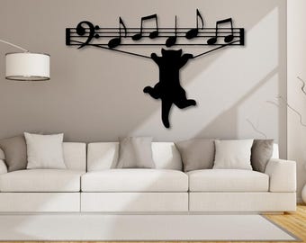 Cat and Music Lovers SVG Bundle, DXF, EPS, Png, Ai Files, Leather Engraving, Etching Vector file, Cnc cut