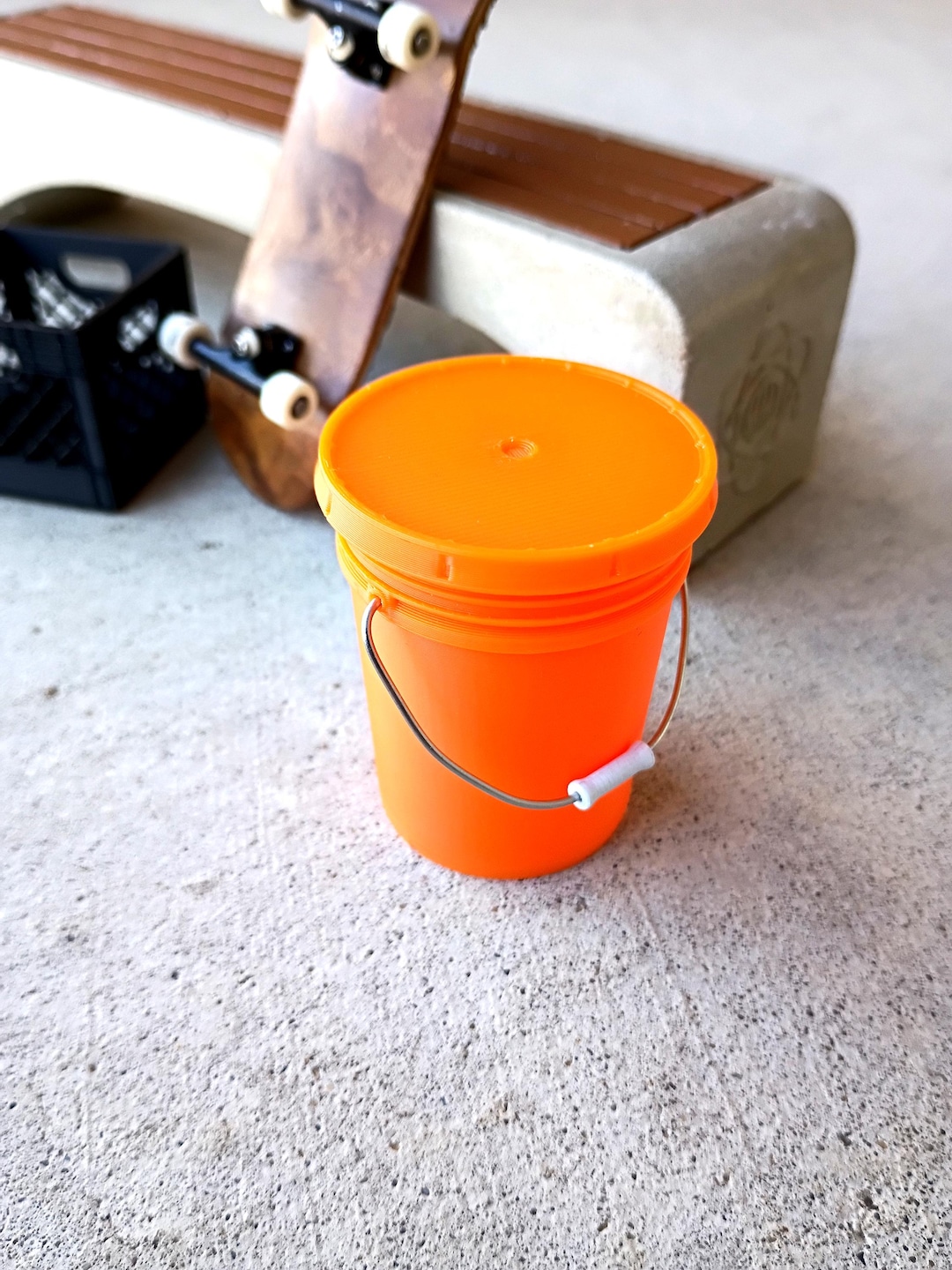 Miniature Bucket With Real Steel Handle | Tech Deck Obstacle - Etsy