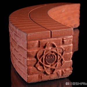 Miniature Curved Brick Bench | Concrete Fingerboarding Ledge Obstacle | Choose Your Color!