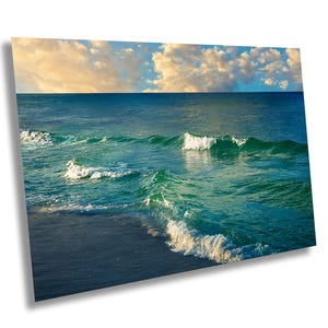 Emerald Waves at Destin FL Beach - Capture the Beauty of Florida’s Emerald Coast on Canvas, Metal, or Acrylic for Stunning Coastal Wall Art