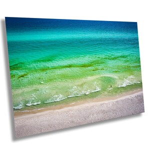 Emerald Green Waters Aerial View, Destin FL Beach Paradise - Stunning Wall Art for Canvas, Metal & Prints - Perfect for Coastal Home Decor
