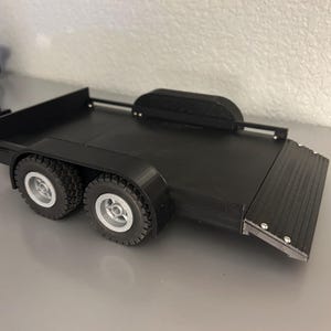 RC Trailer RC Tires NEW Dovetail rear, Toy Trailer, Model Trailer, 1/24, 1/18