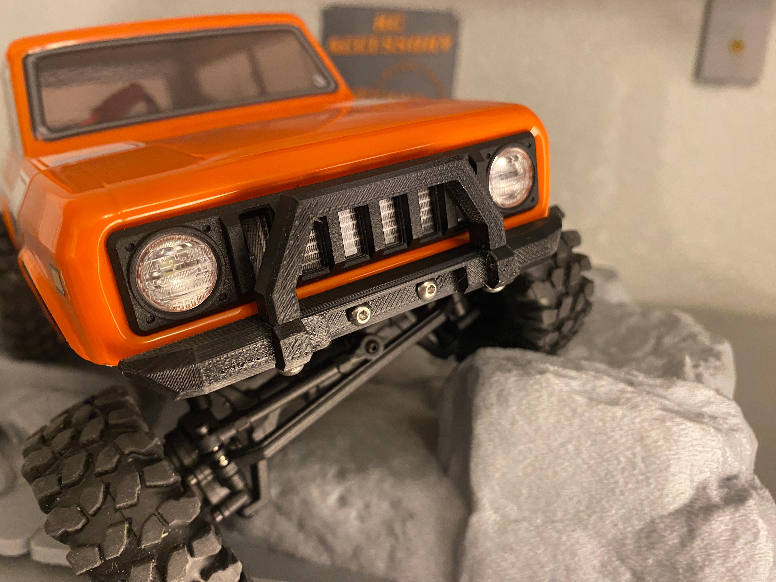 Redcat Ascent 1/18 Scout II Front and Rear Bumper With Receiver