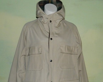 M Vintage 80s Sunshine Mountain Products Hunting Coat Parka Hood Lined Game Pocket Duck Hunter VFG