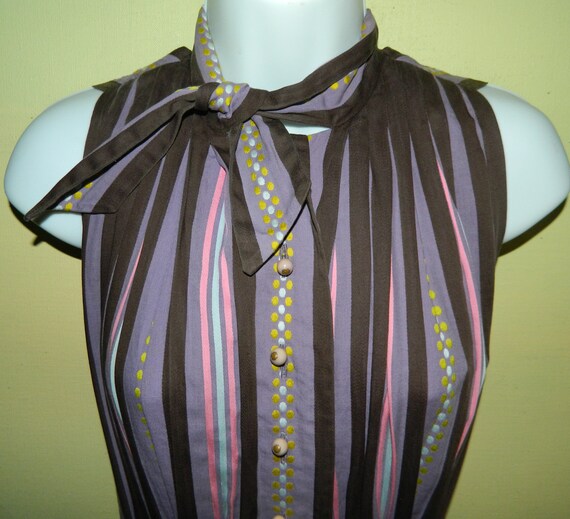XS 40s Claire McCardell Cotton Dress New Look Summ