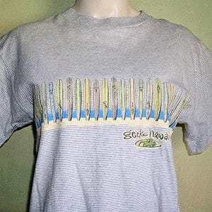 Gecko Hawaii T-Shirt Surfboards Surfing S VFG