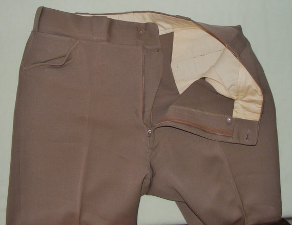 W 36 / L 31+ Vintage 40s 50s Gabardine Pants Weste