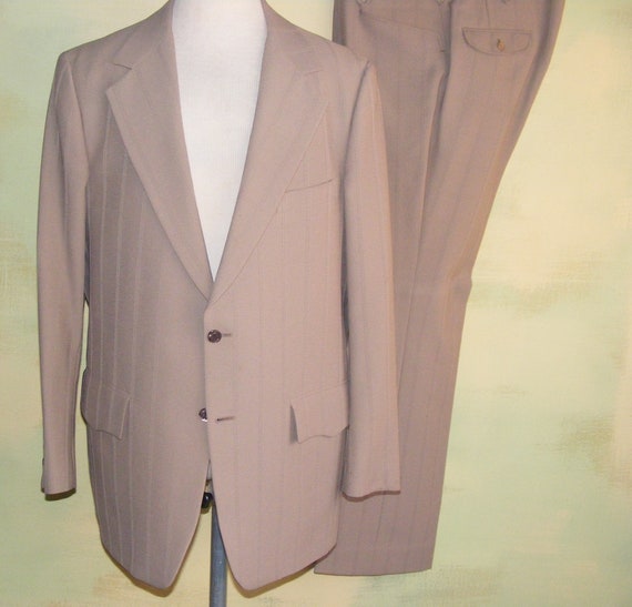 44 Vintage 70s J Capps Textured Windowpane Wester… - image 1