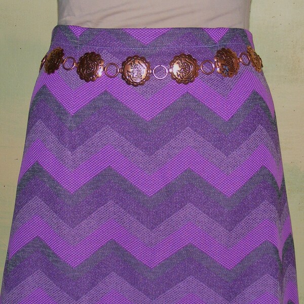 Mos Mosh Hopi Chevron Stitch Pull On Skirt Black main image 1