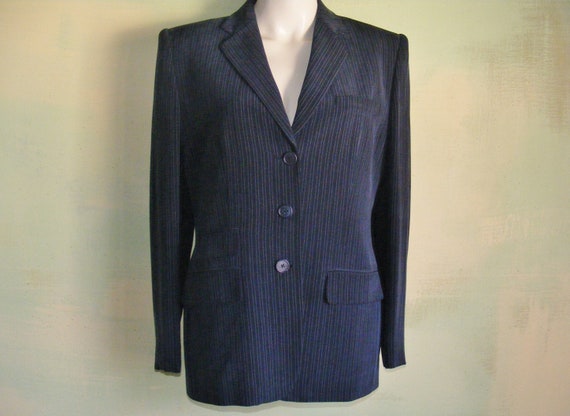 80s Vintage Ralph Lauren Women's Suit 100% Silk C… - image 3