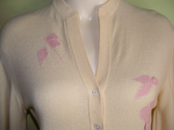 Pure Cashmere Sweater 1950s Pinup Bernhard Altman… - image 3