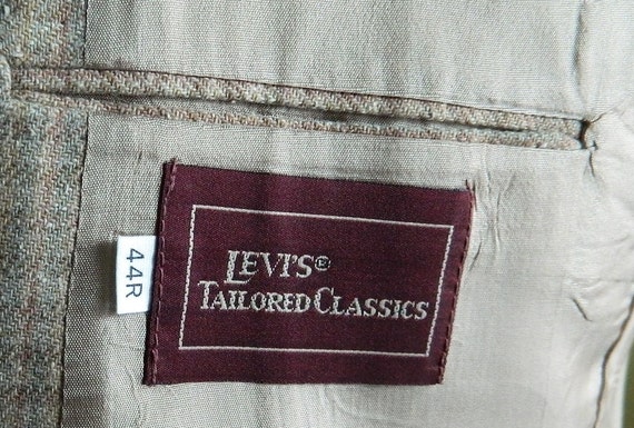 44 1980s Sports Coat Levis Tailored Classics Tiny Check - Etsy