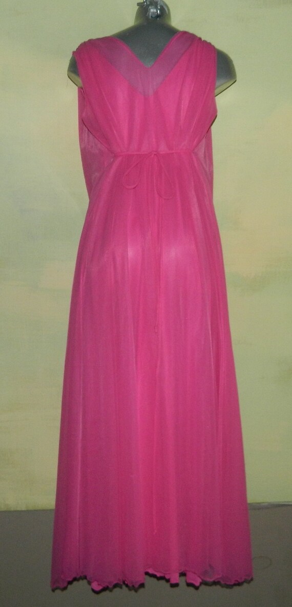 M L 60s Intime Goddess Gown Peignoir Hollywood Ho… - image 4