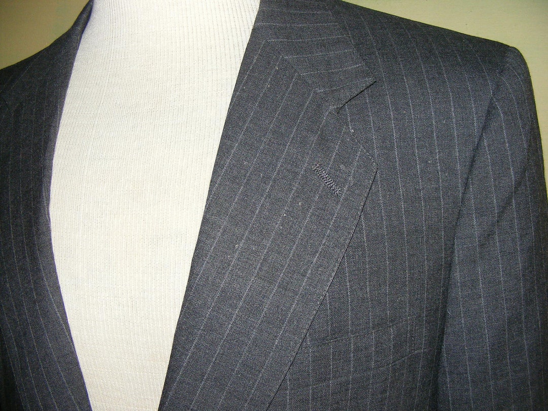40 Vintage 80s Kuppenheimer Suit Vintage Premier Edition Gray Wool ...