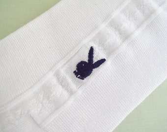 Vintage Playboy Socks Bunny Korea White Cotton Rabbit Head Design VFG