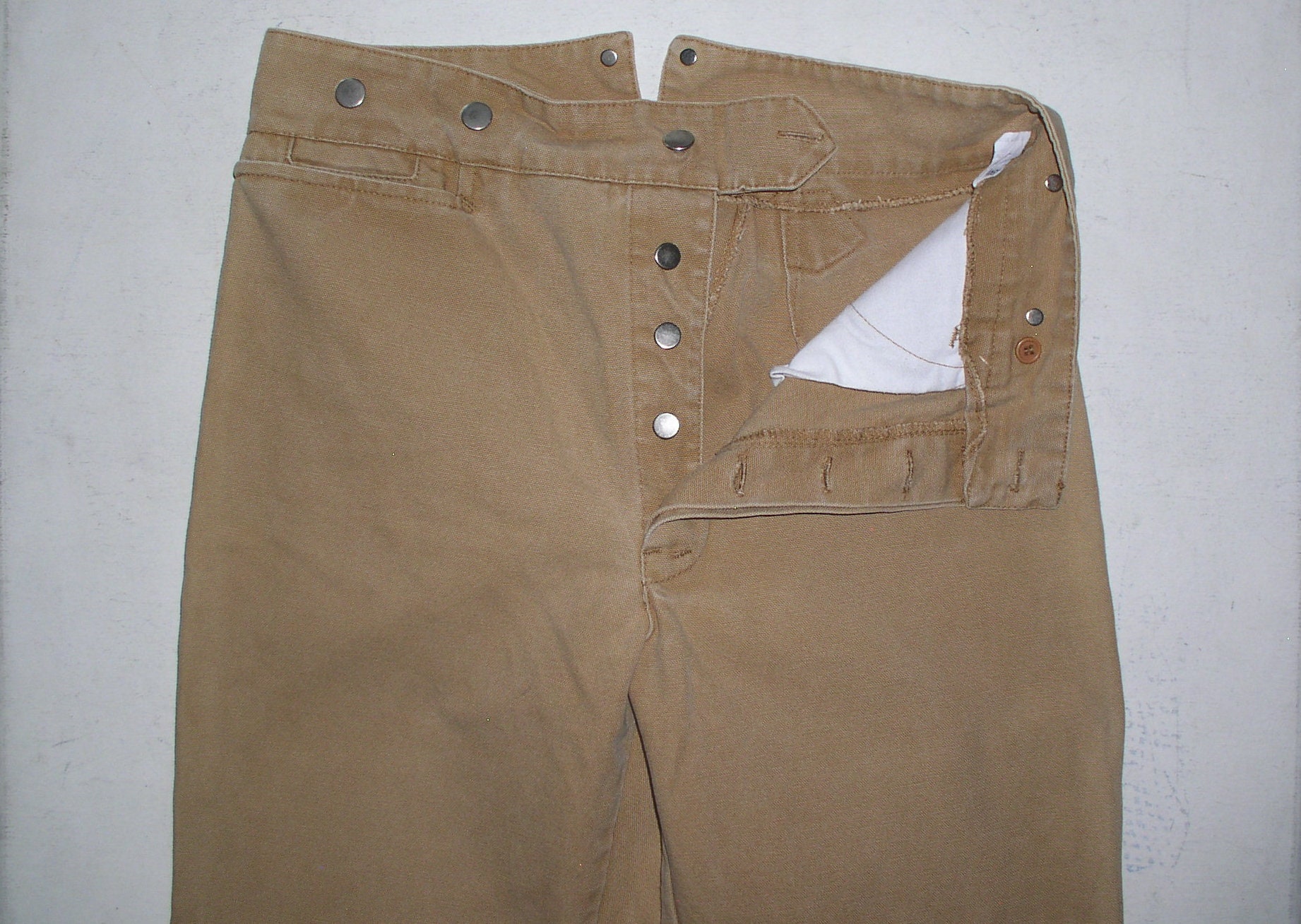 【NONCODE】Maris Back Button Strap Pants Back Buckle Pants - Etsy
