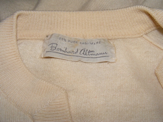 Pure Cashmere Sweater 1950s Pinup Bernhard Altman… - image 10