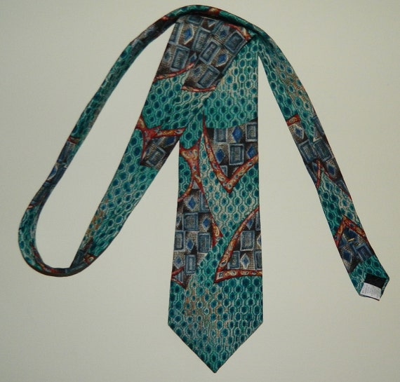 56" by 4" 60s 70s Vintage Wembley Tie Abstract Ar… - image 4