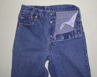W 26 L 28 Vintage Levi's 701 Student Button Fly Jeans Made in the USA W 26 L 28 Vintage Levi's 701 Student Button Fly Jeans Made in the USA
