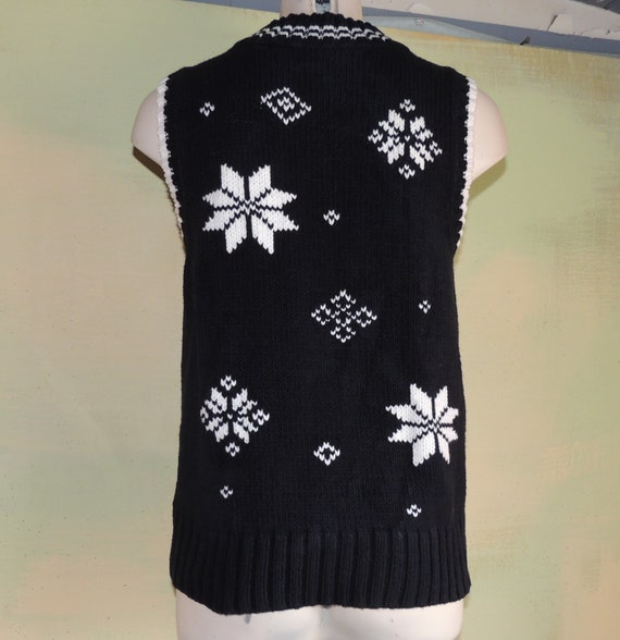 M Vintage 1990s Tommy Hilfiger Snowflake Sweater … - image 3