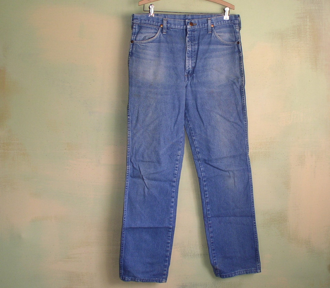W 34 L 32 60s 70s Vintage Made in the U.S.A. Wrangler Jeans W 34 L 32 60s 70s Vintage Made in the U.S.A. Wrangler Jeans