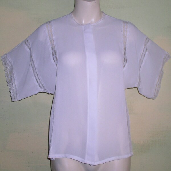 Embroidered Peek-A-Boo Button Up main image 1