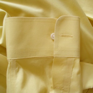 L  16-1/2  35 Men&#39;s Deep Yellow Dress Shirt Paul Fredrick VFG