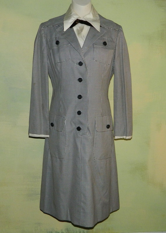 M Vintage 50s 60s Davidow Coat Dress Attached Dic… - image 1