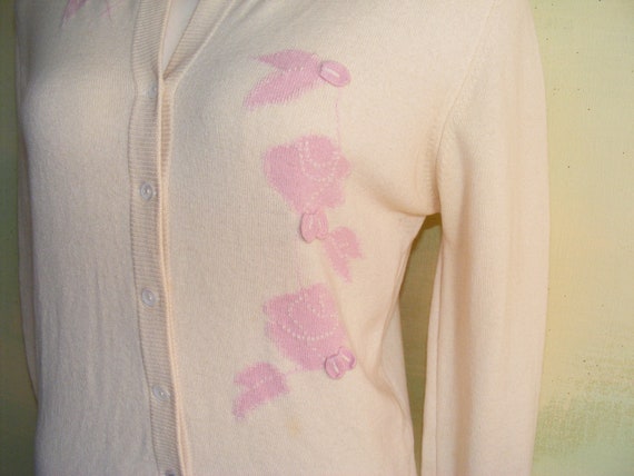 Pure Cashmere Sweater 1950s Pinup Bernhard Altman… - image 6