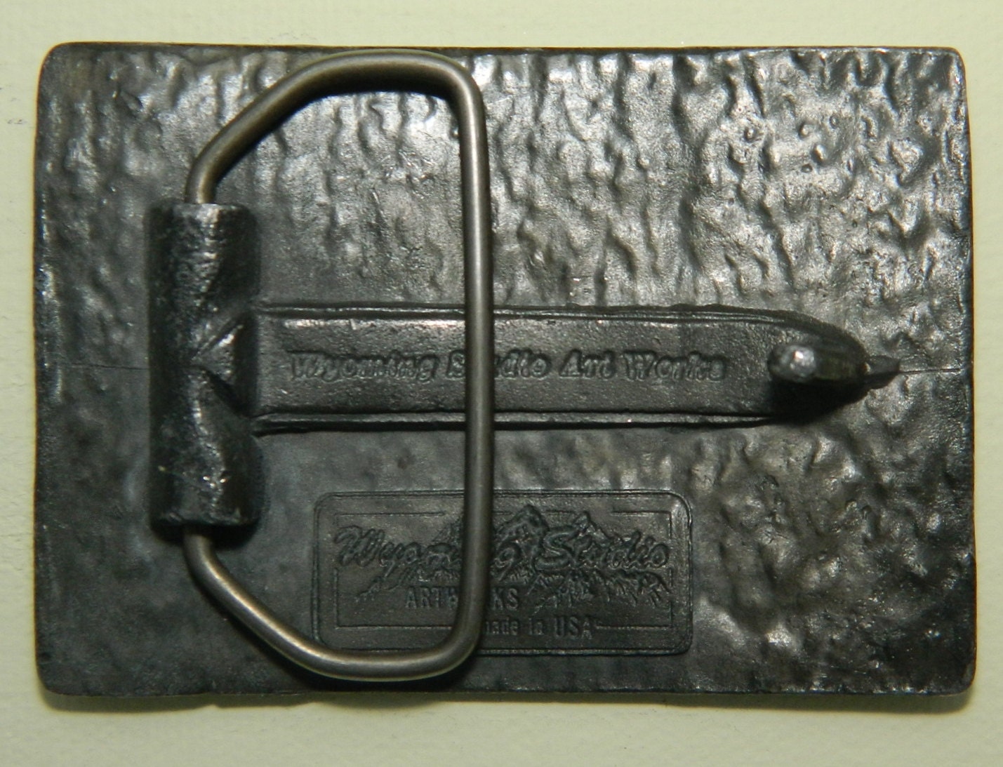 Wyoming Studio Art Works belt buckle 1970s Wyoming Studio Buckle - Etsy main image 3