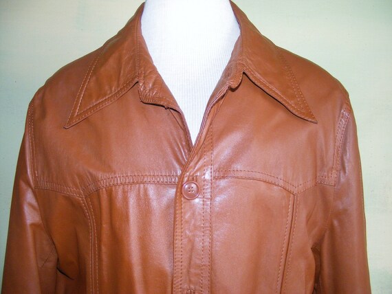 46 80s Belted Back Western Jacket Men's Field and… - image 10