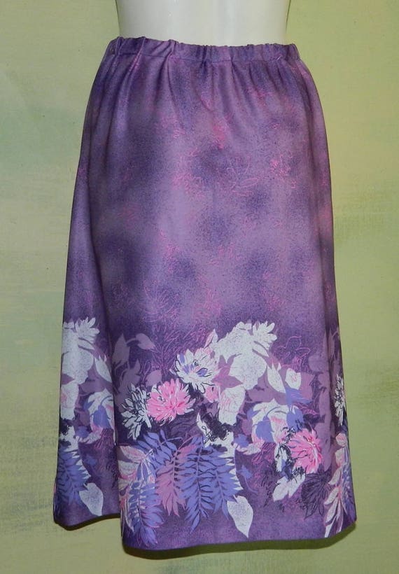 M 70s Spring Skirt Suit Purple and Lavender Ombre… - image 3