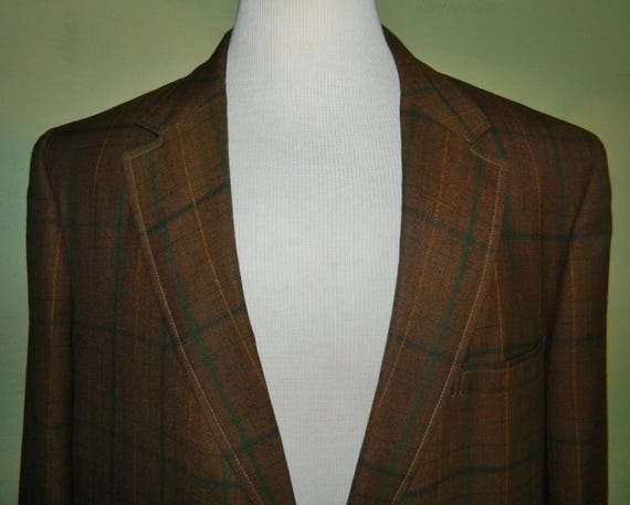 44 L années 60 Mad Men Vintage des années Penny 60 Penny années Towncraft laine Sport manteau à carreaux carreaux vert et marron 9cd3ac 44 L années 60 Mad Men Vintage des années Penny 60 Penny années Towncraft laine Sport manteau à carreaux carreaux vert et marron 9cd3ac