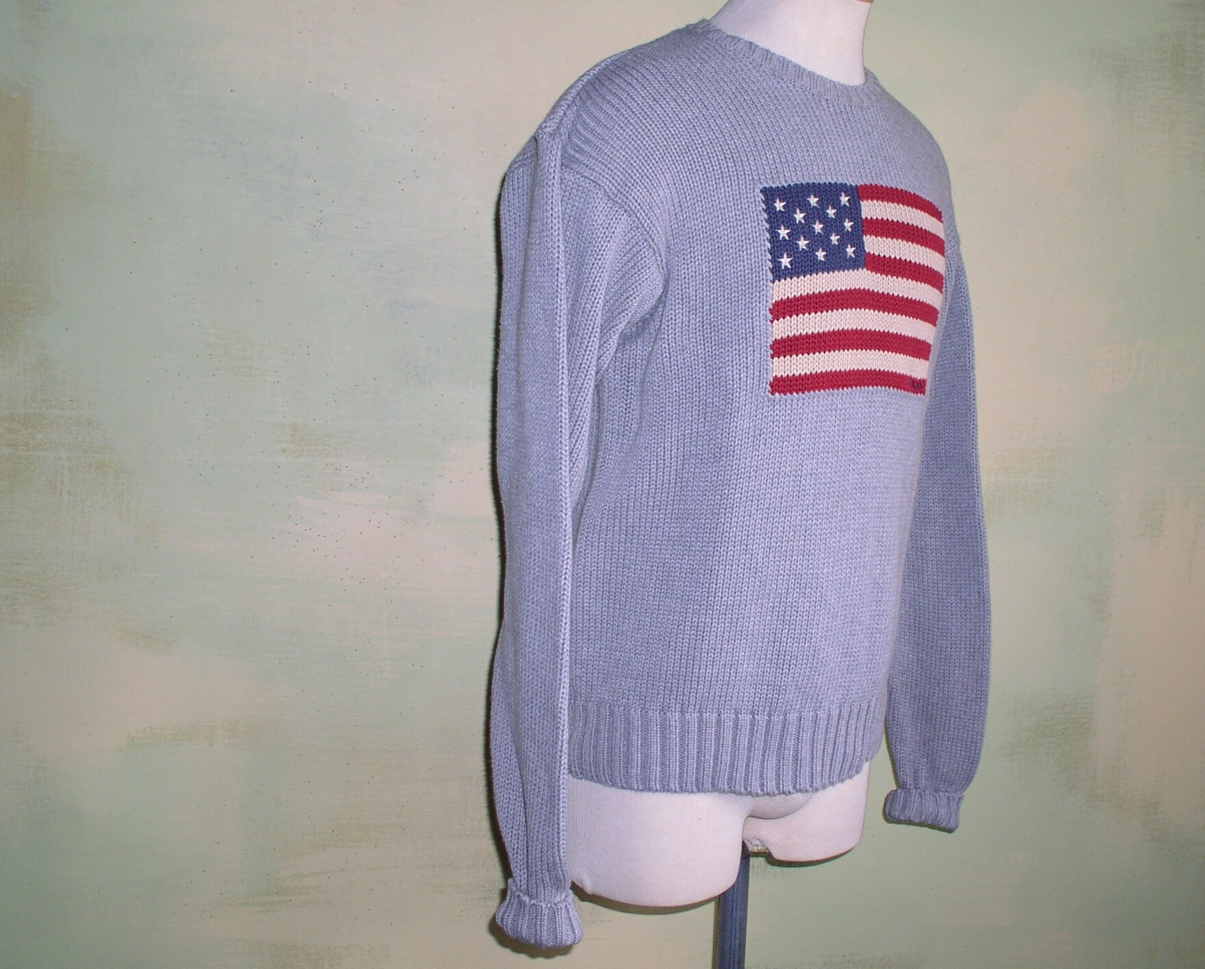 42 XL Vintage 90s POLO US Flag Sweater 