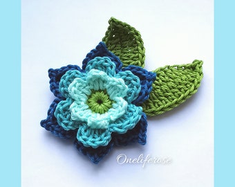 Crochet Flower&Leaves