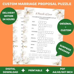 Idee per proposte di matrimonio, matrimonio unico, giochi di puzzle personalizzati per il tuo giorno speciale
