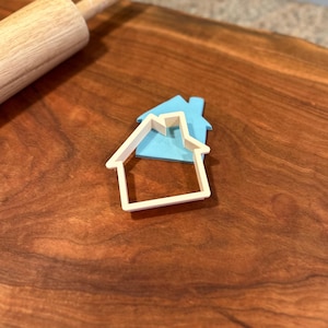 Haus Ausstechform - Neue Haus Ausstechform - Grundbesitz Ausstechförmchen - Handwerkliche Tonausstecher - Fondant Ausstecher - Haus Warn Cookie