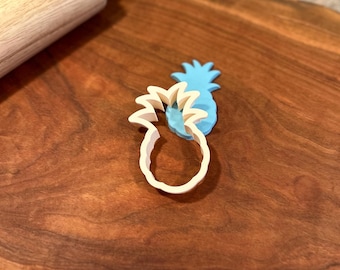 Pineapple Cookie Cutter: Tropical Fruit, Clay & Fondant Cutter