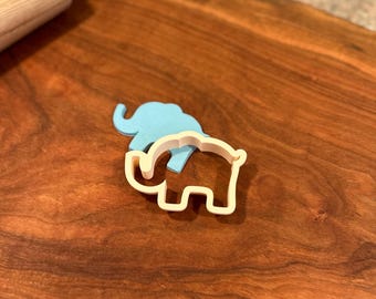 Elephant Cookie Cutter: Zoo Animal Birthday Party, Fondant & Clay