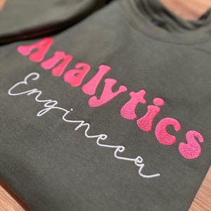Custom Embroidered Occupation Sweatshirt: Personalized Career Gift