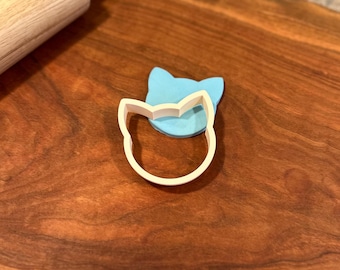 Cat Face Cookie Cutter: PETG Plastic, Food Safe