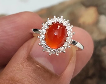 Handcrafted Yemeni Aqeeq Ring Women, Natural Agate Ring Women, 925 Sterling Silver Aqeeq Ring Shia Rings