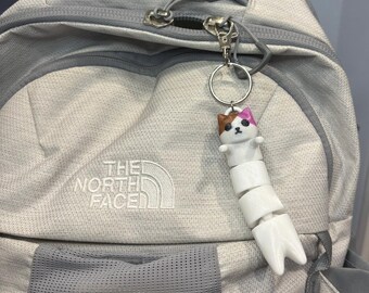 Flexi Long Cat Keychain