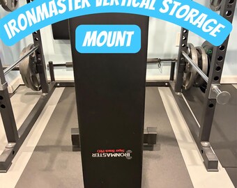 Ironmaster Super Bench Standing Storage Mount – Gym Organizer
