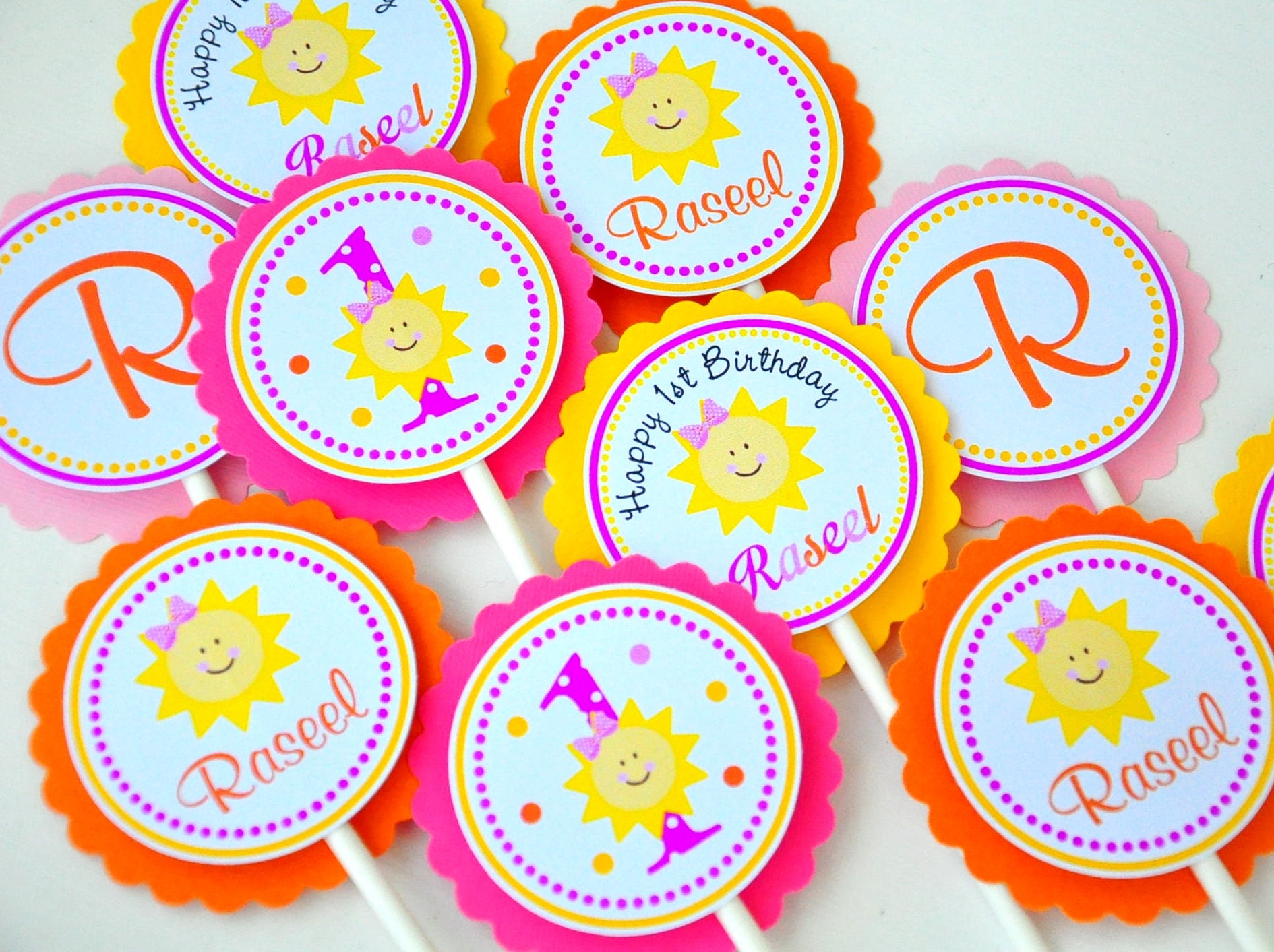 You Are My Sunshine Cupcakee Toppers You Are My Sunshine Etsy