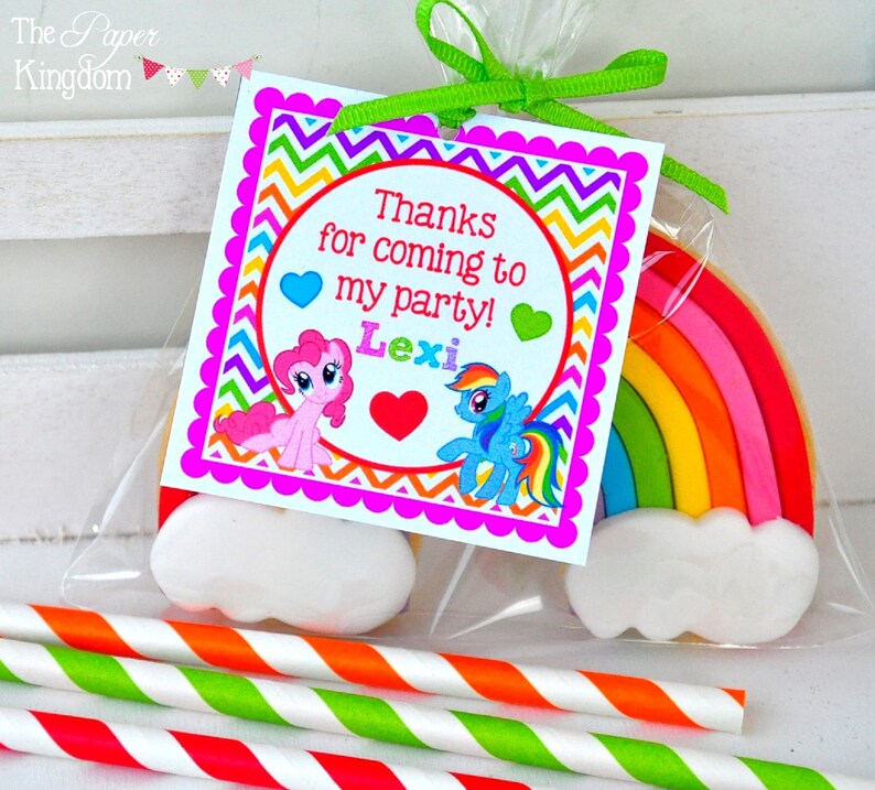 My Little Pony Gift Tags Rainbow Hang Tags My Little Pony Favor Tag My little pony Birthday Party Set of 12